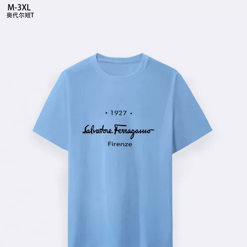 Cheap Salvatore Ferragamo T-Shirts Short Sleeved For Men #1294135, $$25.00 USD On Salvatore Ferragamo T-Shirts