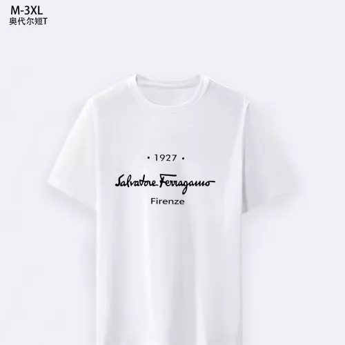 Cheap Salvatore Ferragamo T-Shirts Short Sleeved For Men #1294137, $$25.00 USD On Salvatore Ferragamo T-Shirts