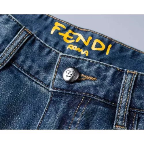 Replica Fendi Jeans For Men #1294169 $42.00 USD for Wholesale