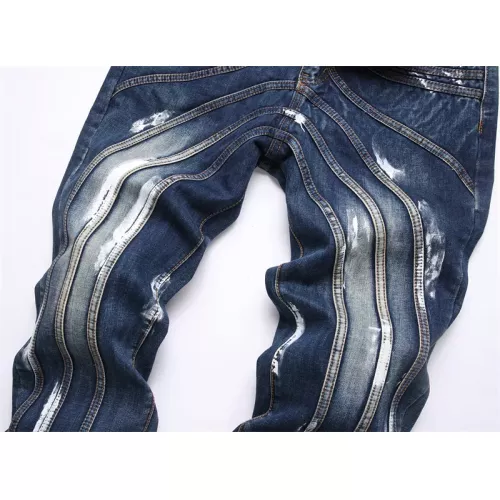 Replica Balmain Jeans For Men #1294187 $48.00 USD for Wholesale