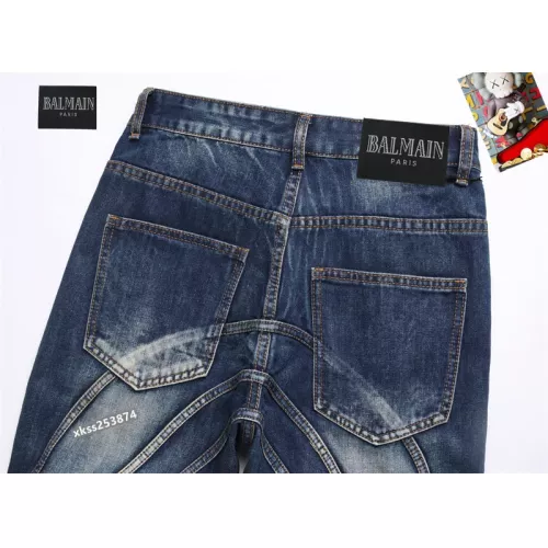 Replica Balmain Jeans For Men #1294187 $48.00 USD for Wholesale