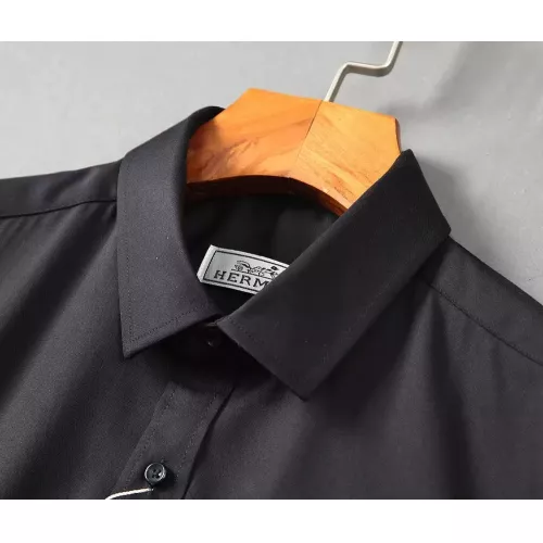 Replica Hermes Shirts Long Sleeved For Men #1294314 $42.00 USD for Wholesale