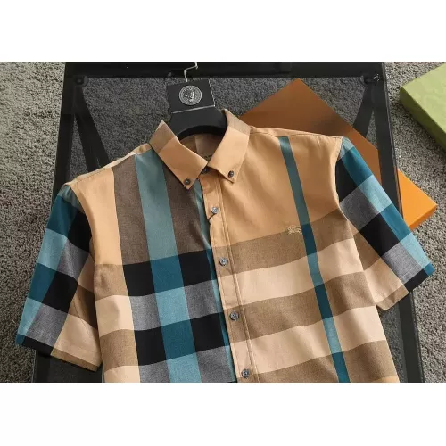 Replica Burberry Shirts Short Sleeved For Men #1294730 $36.00 USD for Wholesale