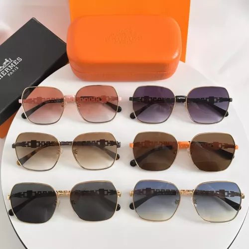 Replica Hermes AAA Quality Sunglasses #1295064 $60.00 USD for Wholesale