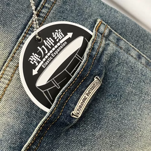 Replica Chrome Hearts Jeans For Men #1295391 $76.00 USD for Wholesale