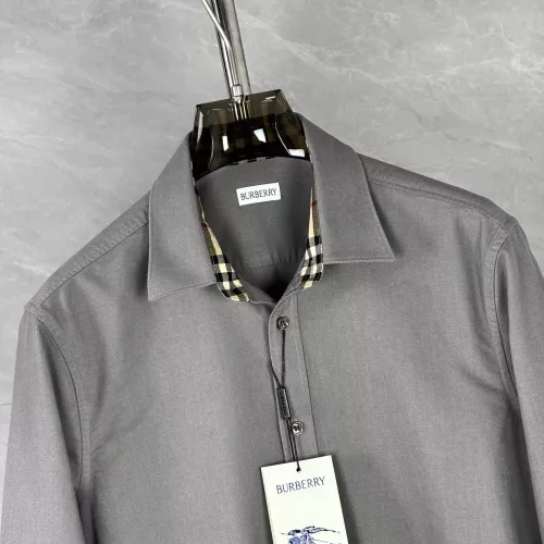 Replica Burberry Shirts Long Sleeved For Men #1295473 $92.00 USD for Wholesale