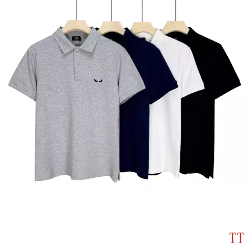 Replica Fendi T-Shirts Short Sleeved For Men #1296579 $39.00 USD for Wholesale