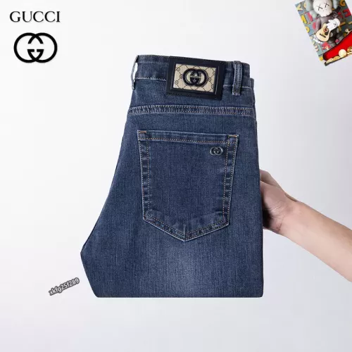 Replica Gucci Jeans For Men #1297864 $48.00 USD for Wholesale