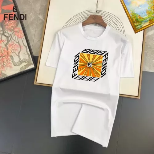 Cheap Fendi T-Shirts Short Sleeved For Unisex #1298190, $$25.00 USD On Fendi T-Shirts