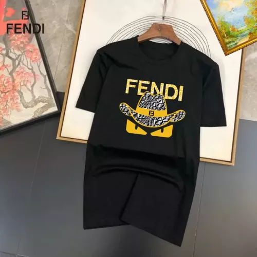 Cheap Fendi T-Shirts Short Sleeved For Unisex #1298197, $$25.00 USD On Fendi T-Shirts