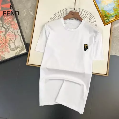 Cheap Fendi T-Shirts Short Sleeved For Unisex #1298250, $$25.00 USD On Fendi T-Shirts