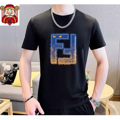 Replica Fendi Tracksuits Short Sleeved For Men #1298483 $64.00 USD for Wholesale