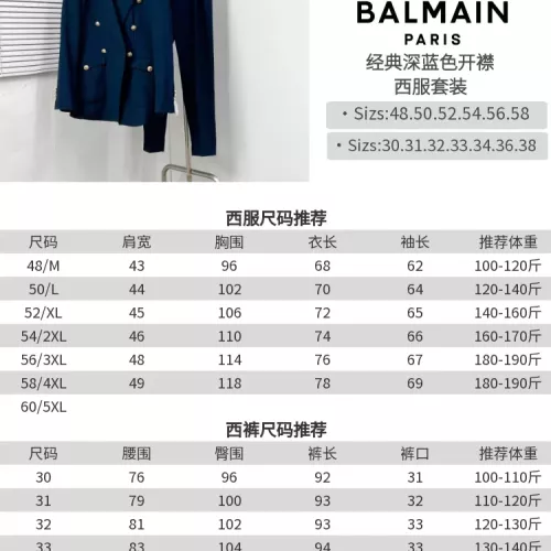 Replica Balmain Jackets Long Sleeved For Men #1298498 $125.00 USD for Wholesale