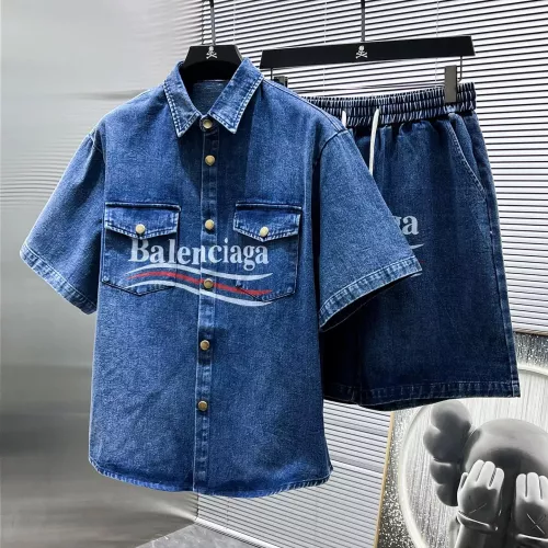 Cheap Balenciaga Fashion Tracksuits Short Sleeved For Men #1298610, $$72.00 USD On Balenciaga Fashion Tracksuits