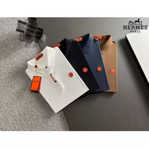 Replica Hermes T-Shirts Short Sleeved For Men #1298645 $48.00 USD for Wholesale