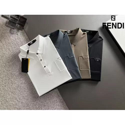 Replica Fendi T-Shirts Short Sleeved For Men #1298650 $48.00 USD for Wholesale