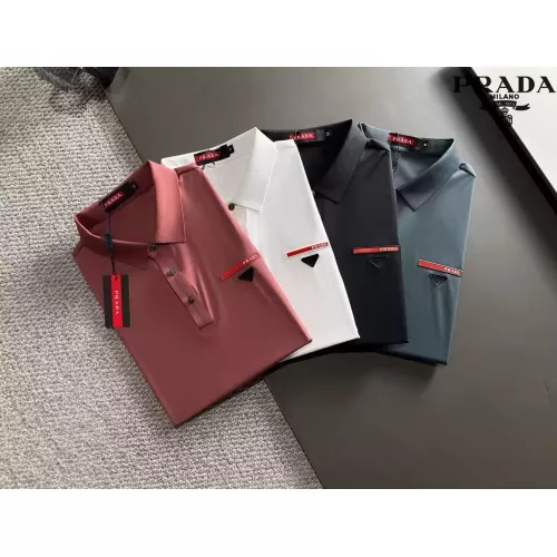 Replica Prada T-Shirts Short Sleeved For Men #1298661 $48.00 USD for Wholesale