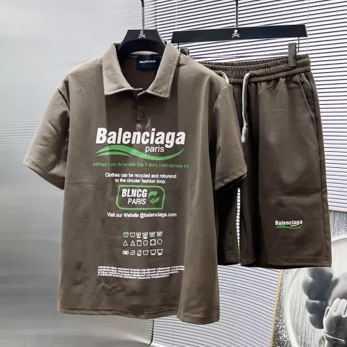 Cheap Balenciaga Fashion Tracksuits Short Sleeved For Men #1299313, $$60.00 USD On Balenciaga Fashion Tracksuits