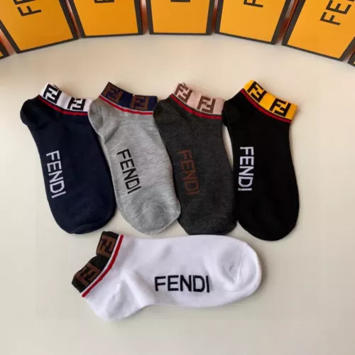 Replica Fendi Socks #1300582 $27.00 USD for Wholesale