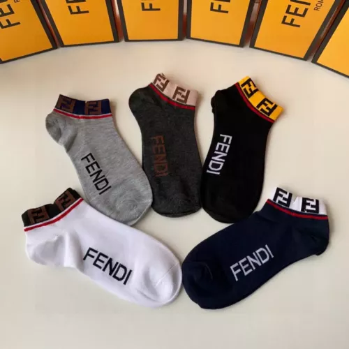 Replica Fendi Socks #1300582 $27.00 USD for Wholesale