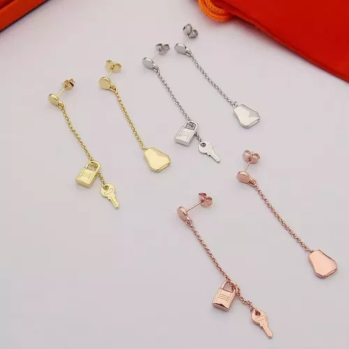 Replica Hermes Earrings For Women #1302344 $25.00 USD for Wholesale