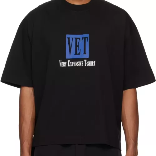 Cheap VETEMENTS T-Shirts Short Sleeved For Unisex #1302818, $$38.00 USD On VETEMENTS T-Shirts