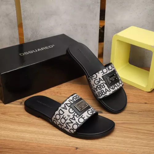 Replica Dolce & Gabbana D&G Slippers For Men #1302875 $60.00 USD for Wholesale