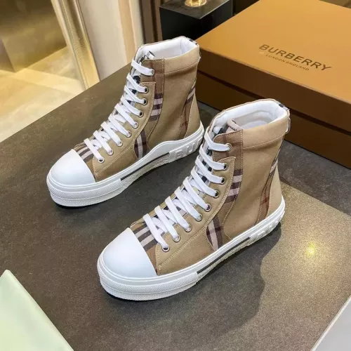 Replica Burberry High Tops Shoes For Women #1302886 $105.00 USD for Wholesale