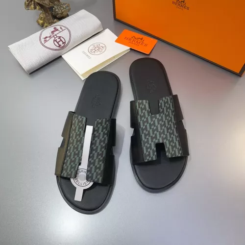 Replica Hermes Slippers For Men #1303273 $48.00 USD for Wholesale