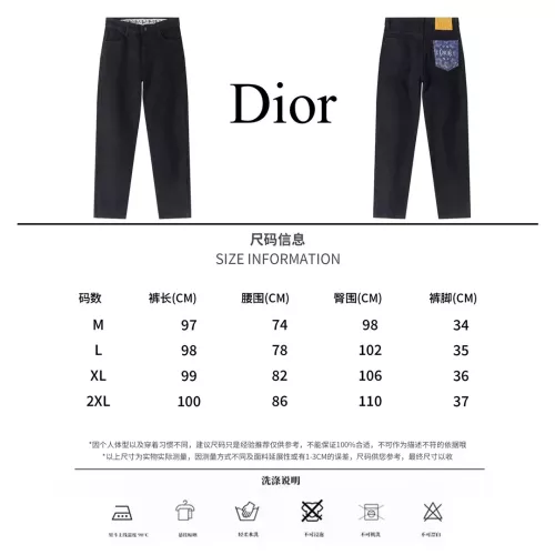 Replica Christian Dior Jeans For Men #1303280 $48.00 USD for Wholesale