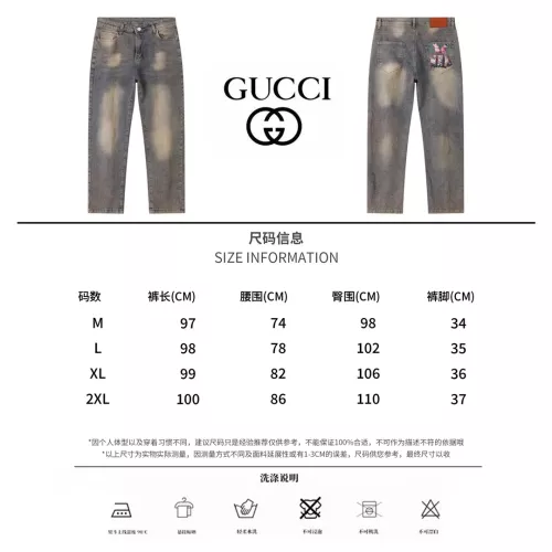 Replica Gucci Jeans For Men #1303290 $48.00 USD for Wholesale