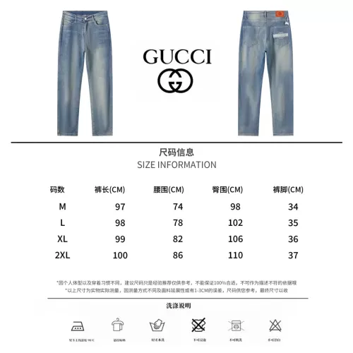 Replica Gucci Jeans For Men #1303291 $48.00 USD for Wholesale