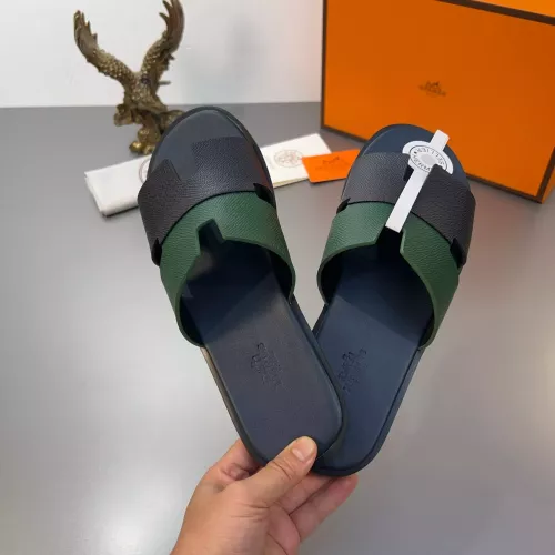 Replica Hermes Slippers For Men #1303302 $48.00 USD for Wholesale