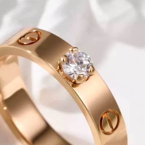 Replica Cartier Rings In Rose Gold #1311735 $42.00 USD for Wholesale