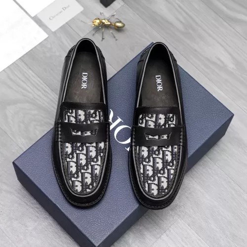 Replica Christian Dior Leather Shoes For Men #1318397 $100.00 USD for Wholesale