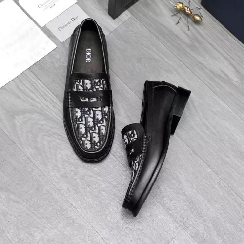 Replica Christian Dior Leather Shoes For Men #1318397 $100.00 USD for Wholesale