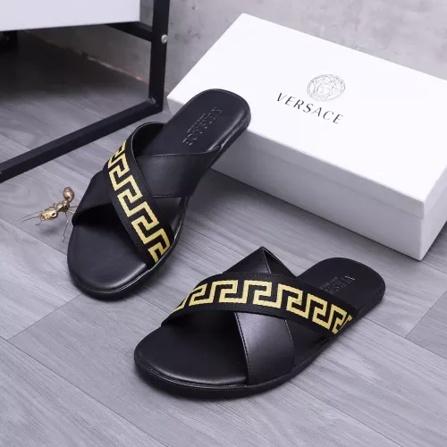 Replica Versace Slippers For Men #1318416 $42.00 USD for Wholesale