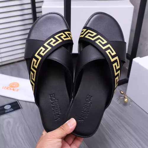 Replica Versace Slippers For Men #1318416 $42.00 USD for Wholesale
