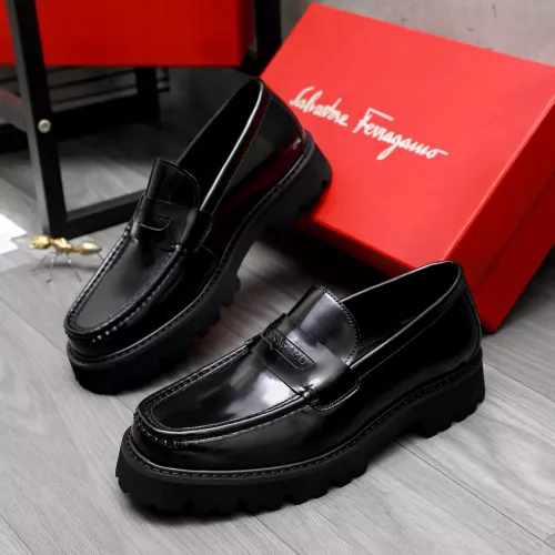 Cheap Salvatore Ferragamo Leather Shoes For Men #1318450, $$88.00 USD On Salvatore Ferragamo Leather Shoes