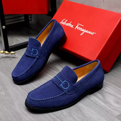 Cheap Salvatore Ferragamo Leather Shoes For Men #1318455, $$88.00 USD On Salvatore Ferragamo Leather Shoes
