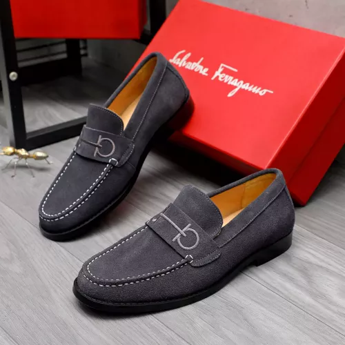 Cheap Salvatore Ferragamo Leather Shoes For Men #1318456, $$88.00 USD On Salvatore Ferragamo Leather Shoes