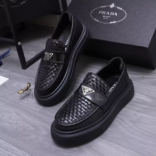Cheap Prada Leather Shoes For Men #1318467, $$96.00 USD On Prada Leather Shoes