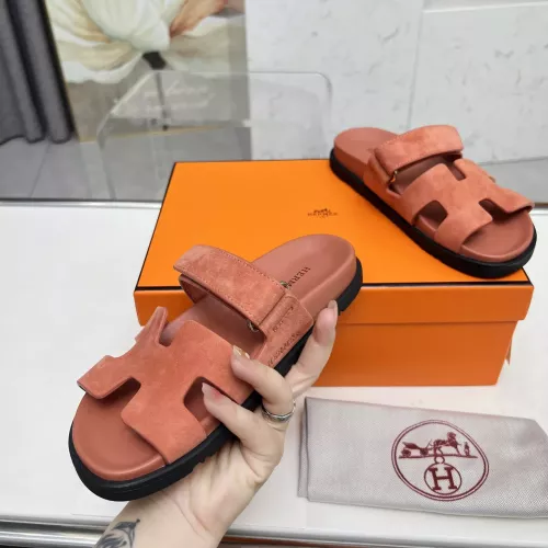 Replica Hermes Slippers For Women #1318719 $88.00 USD for Wholesale