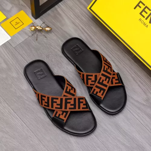 Replica Fendi Slippers For Men #1318890 $42.00 USD for Wholesale