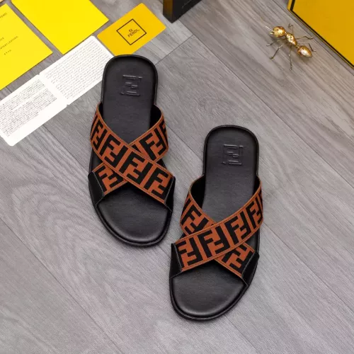 Replica Fendi Slippers For Men #1318890 $42.00 USD for Wholesale