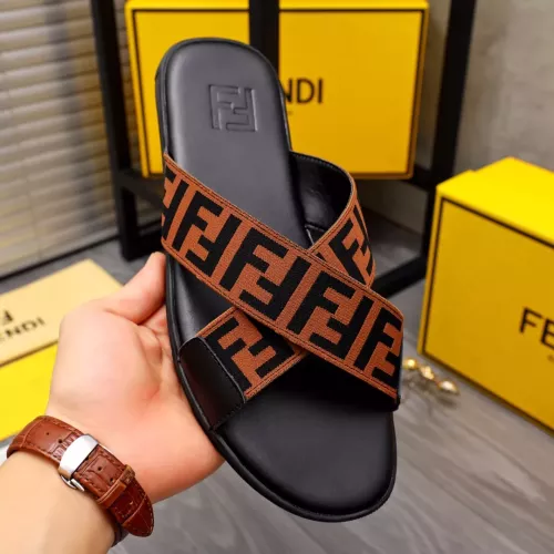Replica Fendi Slippers For Men #1318890 $42.00 USD for Wholesale