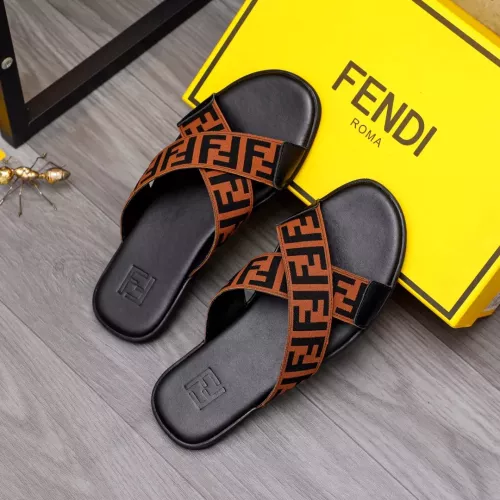 Replica Fendi Slippers For Men #1318890 $42.00 USD for Wholesale