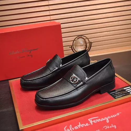 Cheap Salvatore Ferragamo Leather Shoes For Men #1319123, $$98.00 USD On Salvatore Ferragamo Leather Shoes