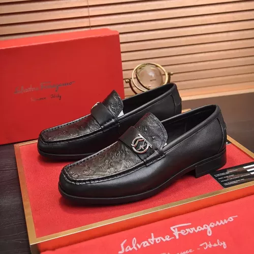 Cheap Salvatore Ferragamo Leather Shoes For Men #1319124, $$98.00 USD On Salvatore Ferragamo Leather Shoes