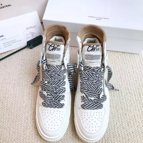 Replica Off-White High Tops Shoes For Men #1319153 $112.00 USD for Wholesale